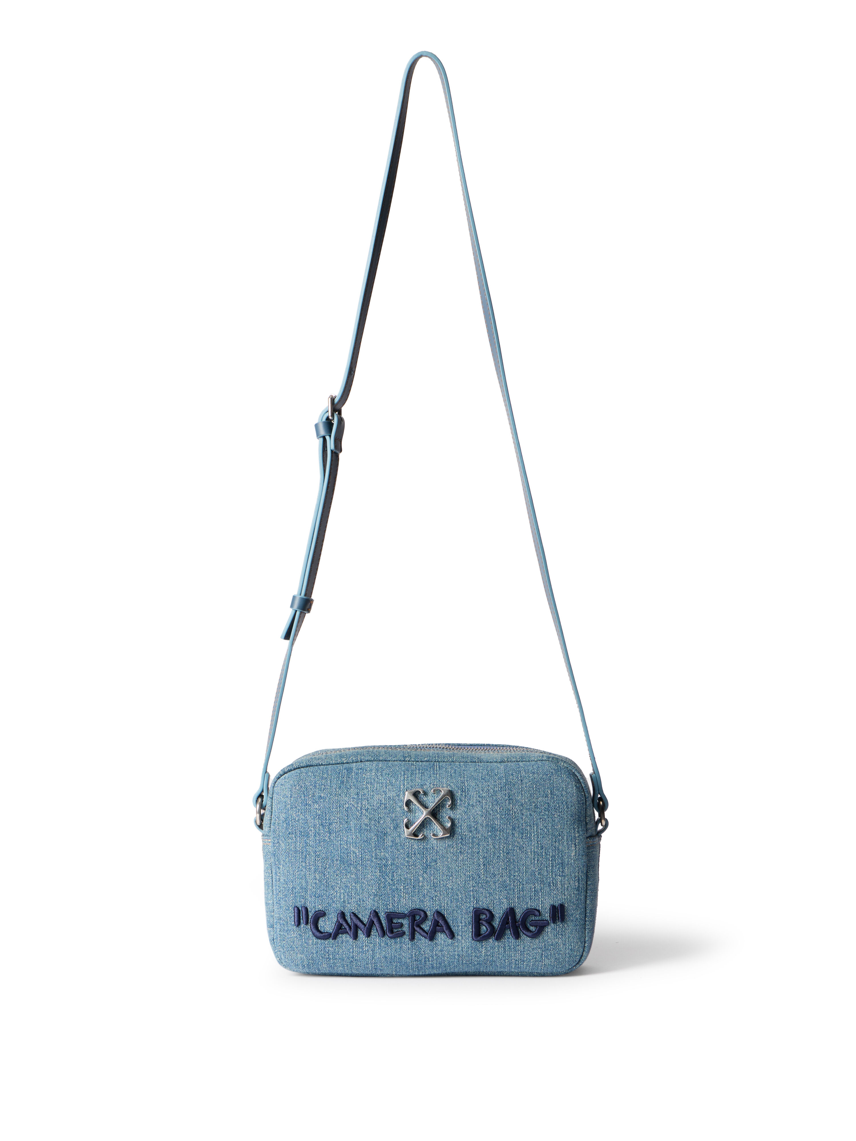 Jitney Camera Denim Bag in DIRTY BLUE - BLUE for Women | Off-White™