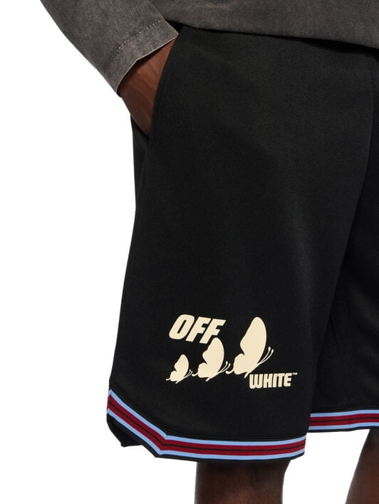OFF WHITE 00 Basketball Shorts BLACK - OFF WHITE OMCI019W25JER001
