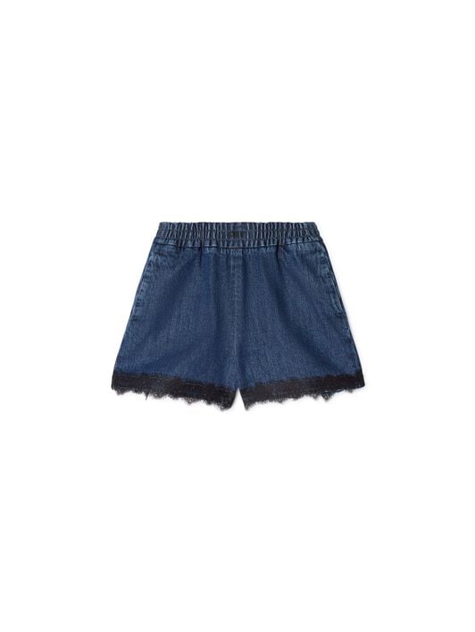 Lace 20s Jeansshort OFF WHITE Lace 20s Jeansshort BLAU OWYC017F24DEN001