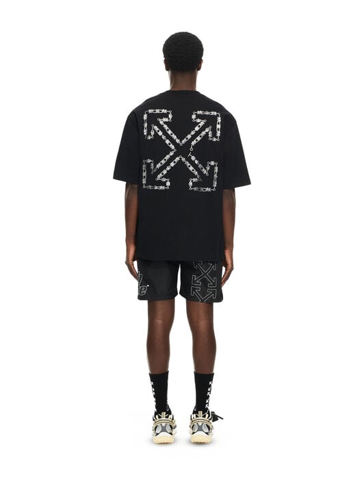 OFF WHITE Chain Arrow Skate S/S Tee BLACK 44MAA120S26J004