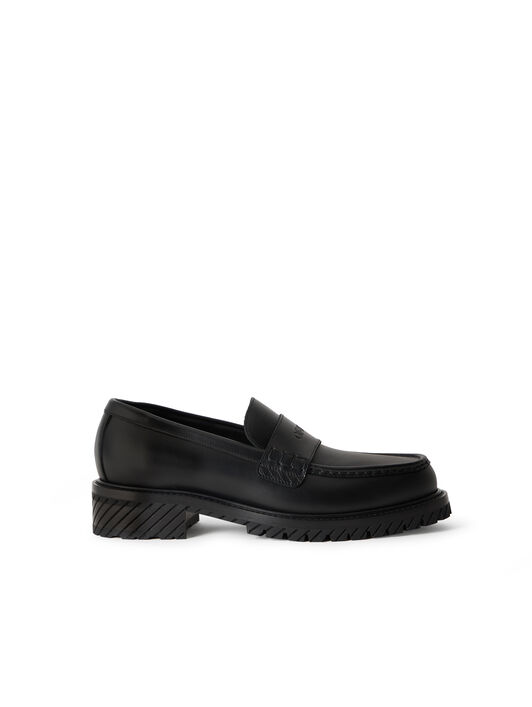 OFF WHITE Military Loafer BLACK BLACK OMIG009C99LEA001