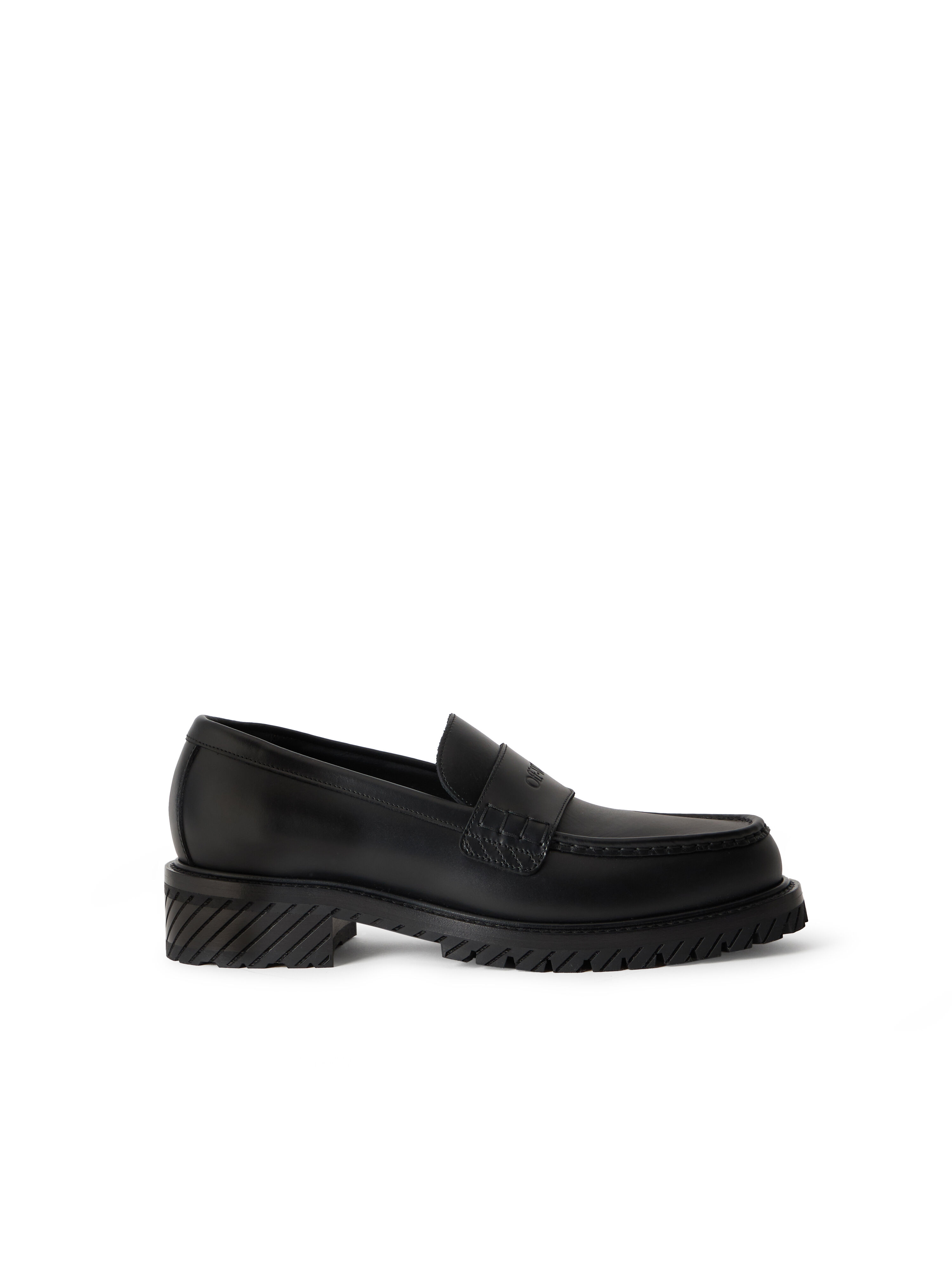OFF WHITE Military Loafer BLACK BLACK OMIG009C99LEA001