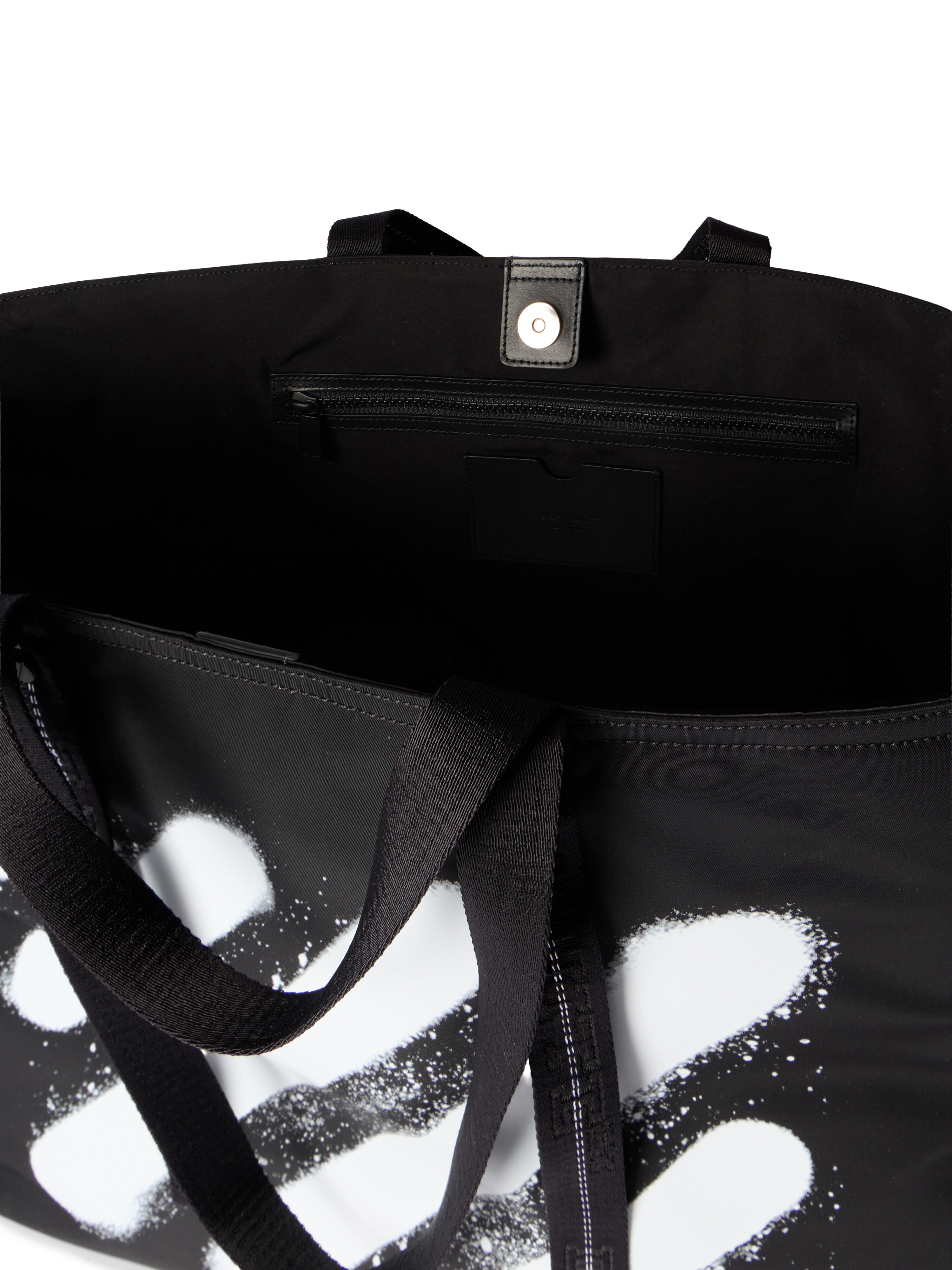 Diagonal Spray Day Off Tote Bag in BLACK - WHITE for Men | Off-White™