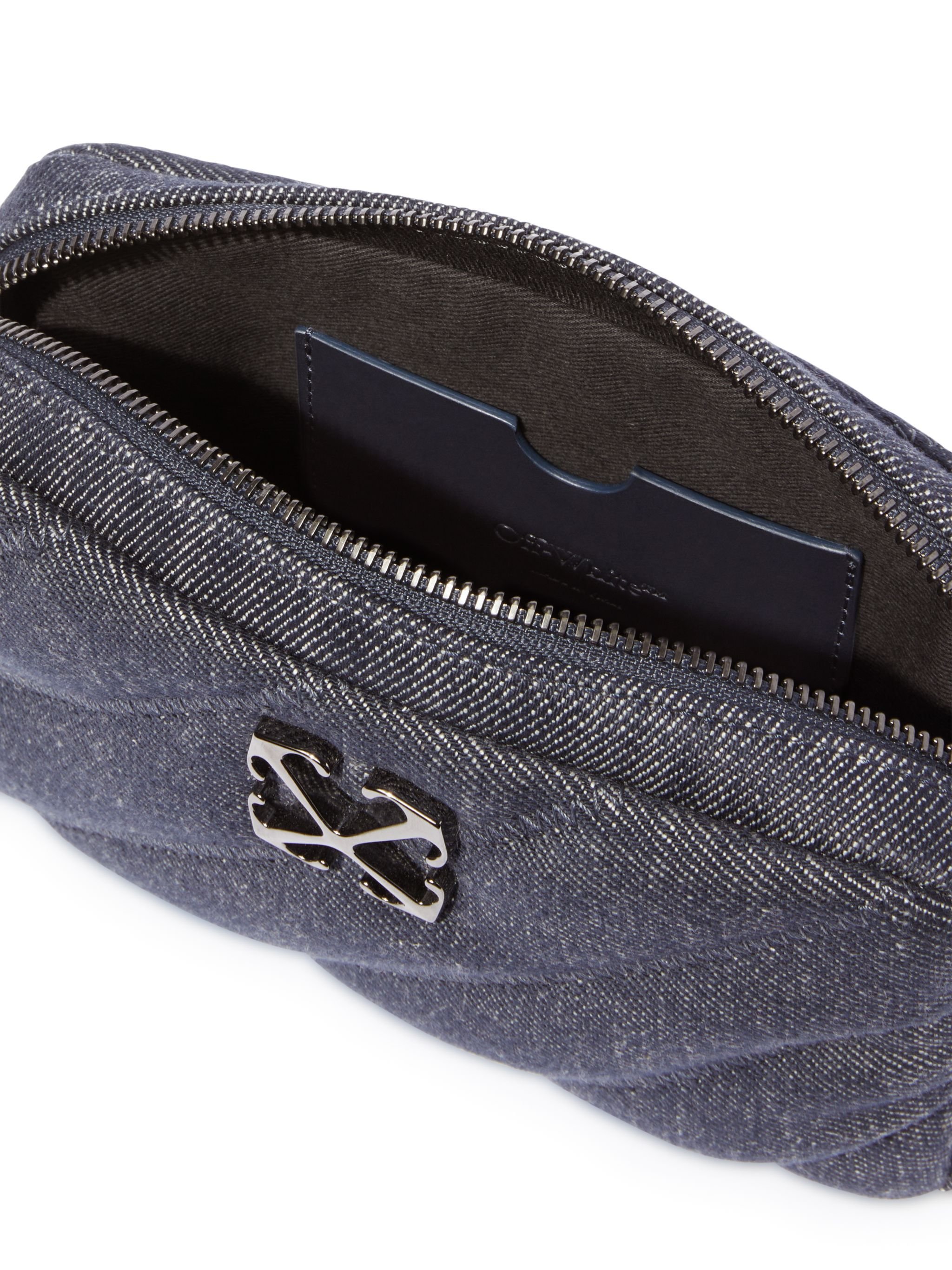 OFF WHITE Quilting Camera Bag Denim S Dark Blue - BLUE OWNN18ES25FAB001