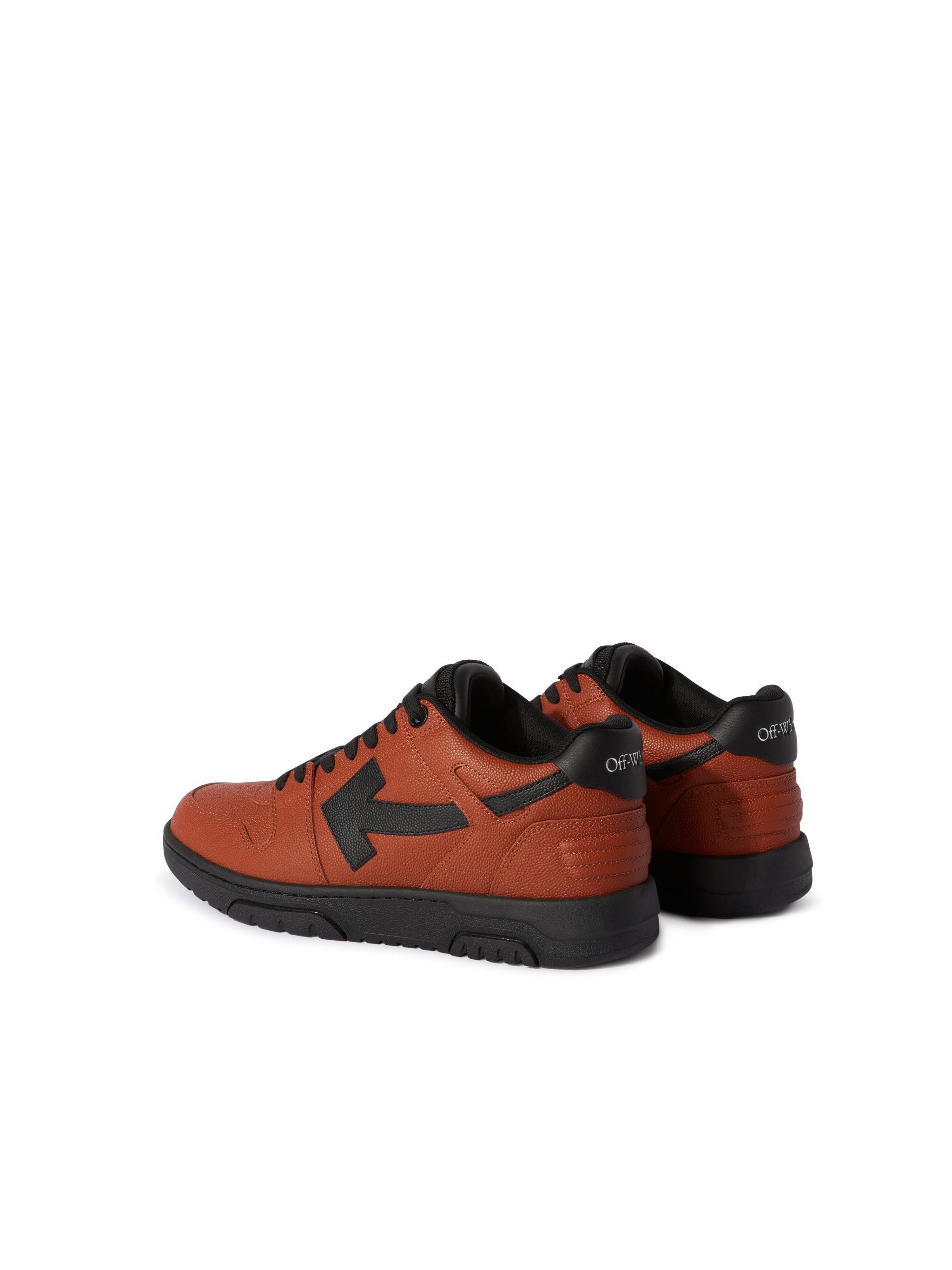 OFF WHITE OUT OF OFFICE BASKET LEDER SNEAKER ORANGE OMIA189F24LEA00D
