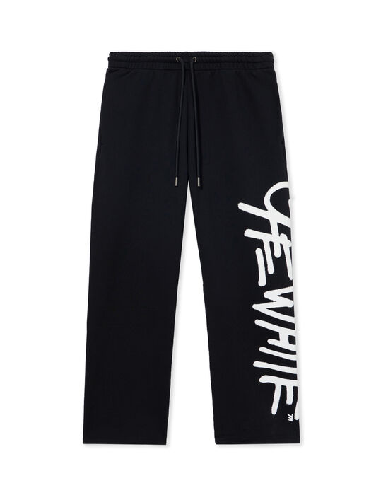 OFF WHITE Spray Logo Sweatpant BLACK 44MCH05AS26F00B