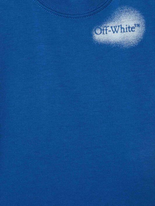 OFF WHITE Spray Arrow T-Shirt BLUE OBXB001S25JER002