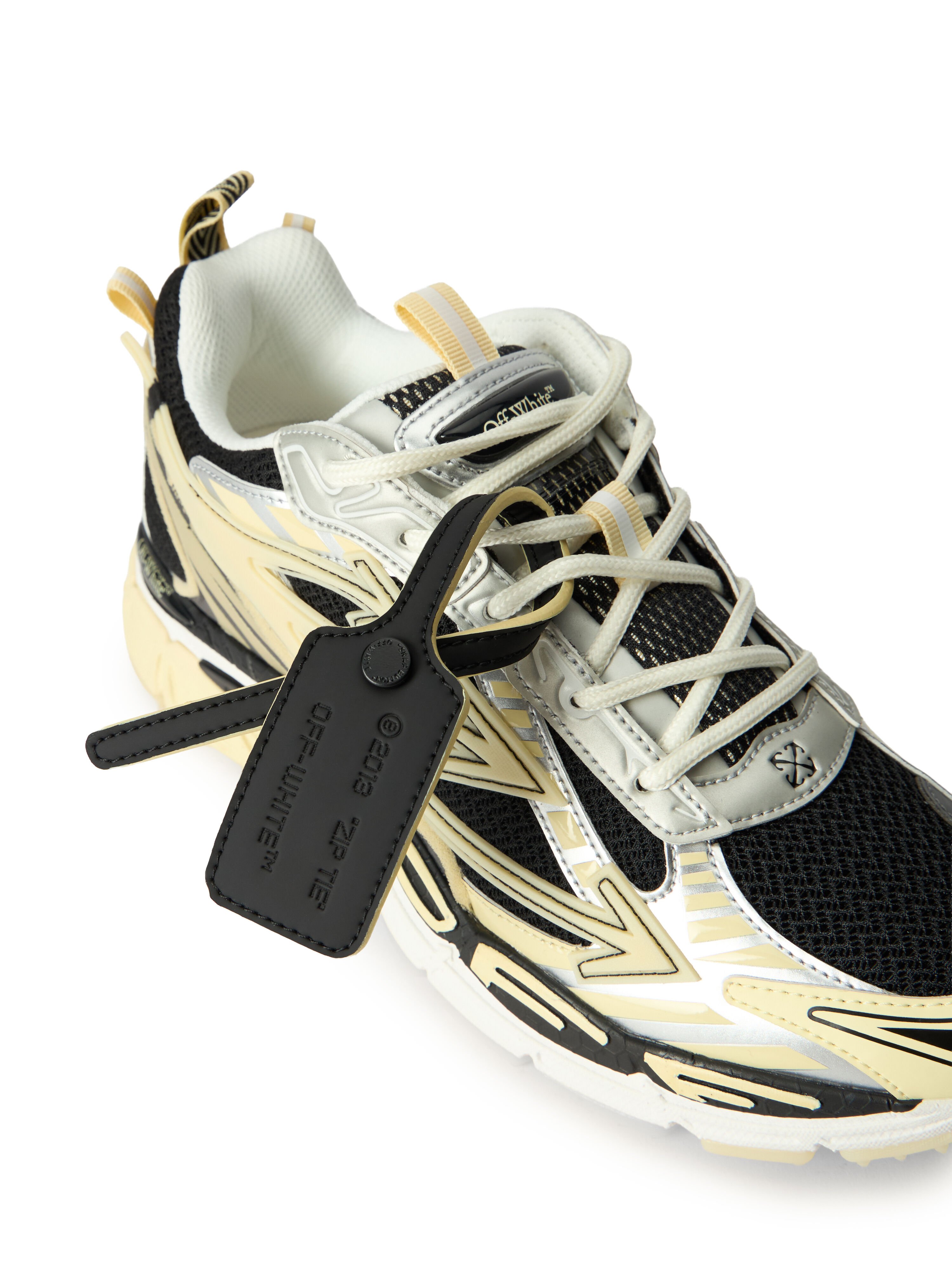 OFF WHITE Ow Be Right Back Glow Sneakers BLACK - GLOW IN THE DARK OWIA289S26FAB003