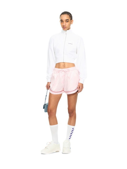 OFF WHITE Jacquard Satin Pajama Shorts Soft Pink-No Color 2CB05IS26FAB001
