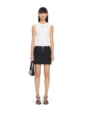 OFF WHITE Zip Up Skirt Black-No Color 2CU01NS26FAB002