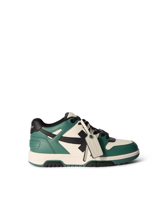 OFF WHITE Out of Office Sneakers GREEN - BLACK OMIA189F25LEA003