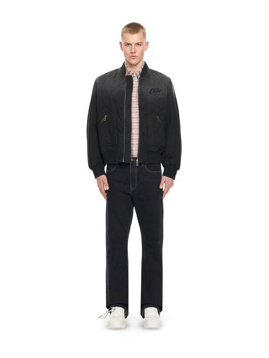 OFF WHITE Owr Grad Cot Reg Bomber BLACK 44XEH05OS26F001