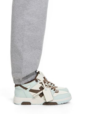 OFF WHITE Out Of Office Sneakers MISTY BLUE - LIGHT BROWN OWIA259S26LEA003