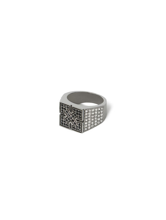 Bling Strass Arrow Ring OFF WHITE Bling Strass Arrow Ring SILVER OMOC07QS26MET001
