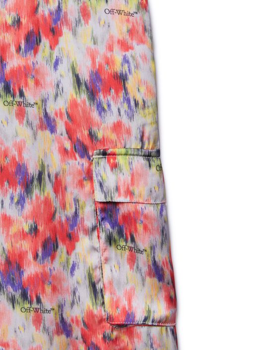 OFF WHITE Wasserfarben Cargo-Hose ROSA OGCF007S25FAB001
