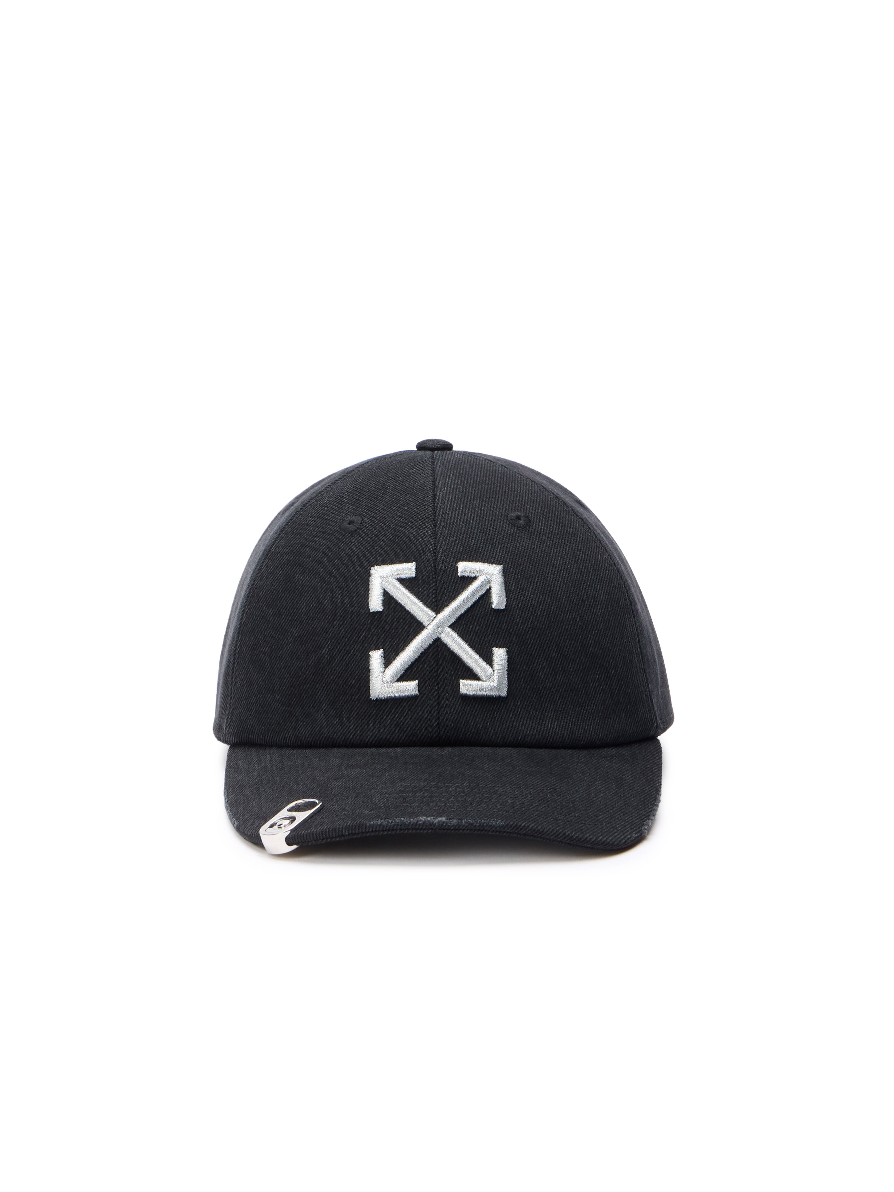Diagonal Logo Baseball Cap in VINTAGE BLACK - SILVER for Men | Off
