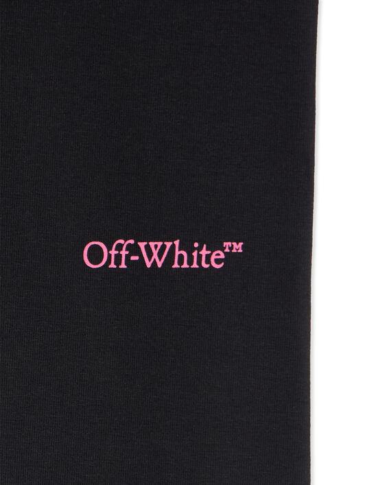 OFF WHITE Logo Industrial Leggings BLACK - FUCHSIA OGCD003F25JER001