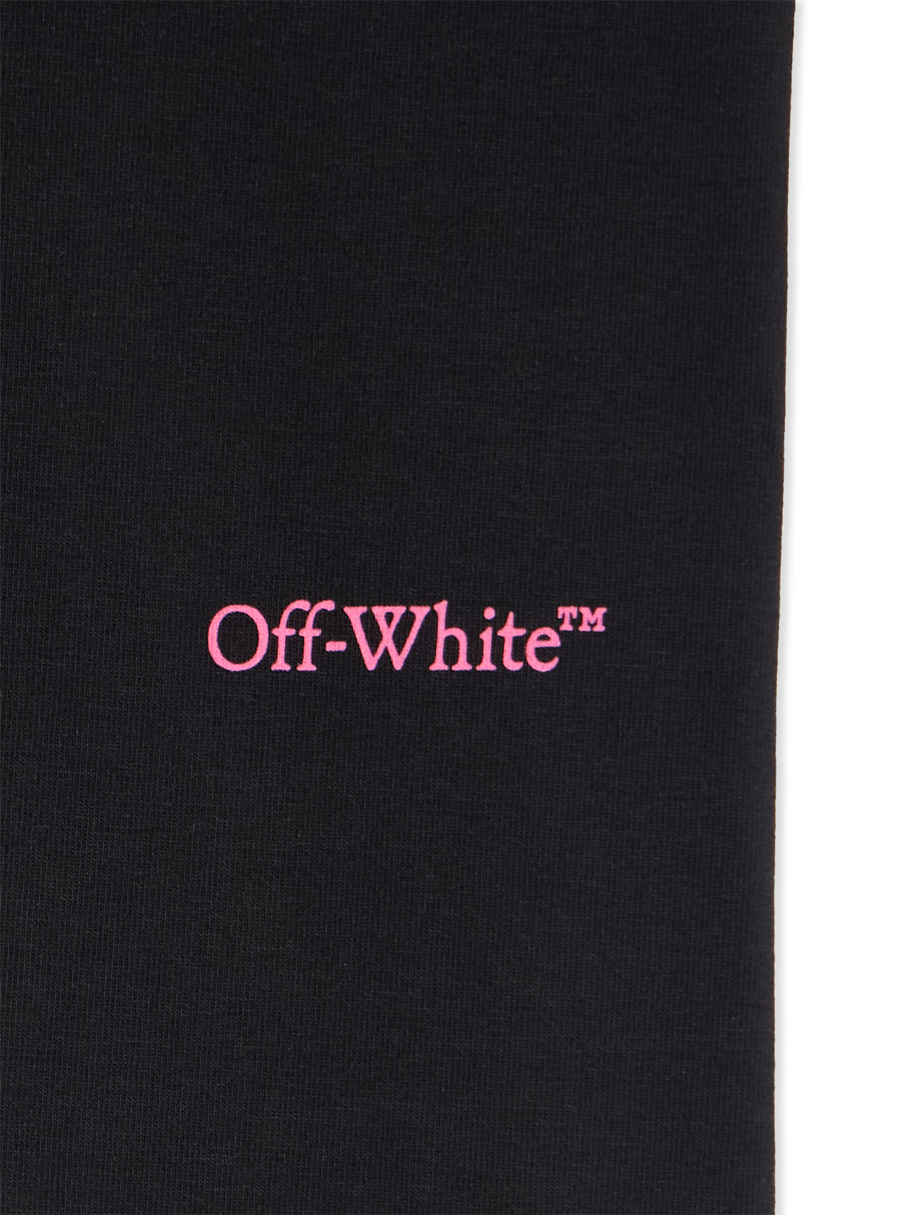 OFF WHITE Logo Industrial Leggings BLACK - FUCHSIA OGCD003F25JER001