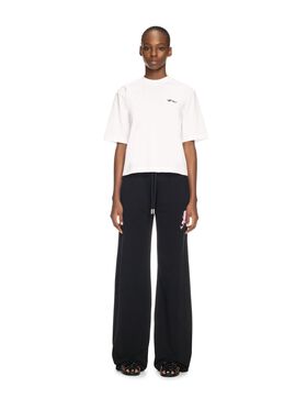 OFF WHITE Embr Script Boxy Tee GREEN OMAA027T25JER00U