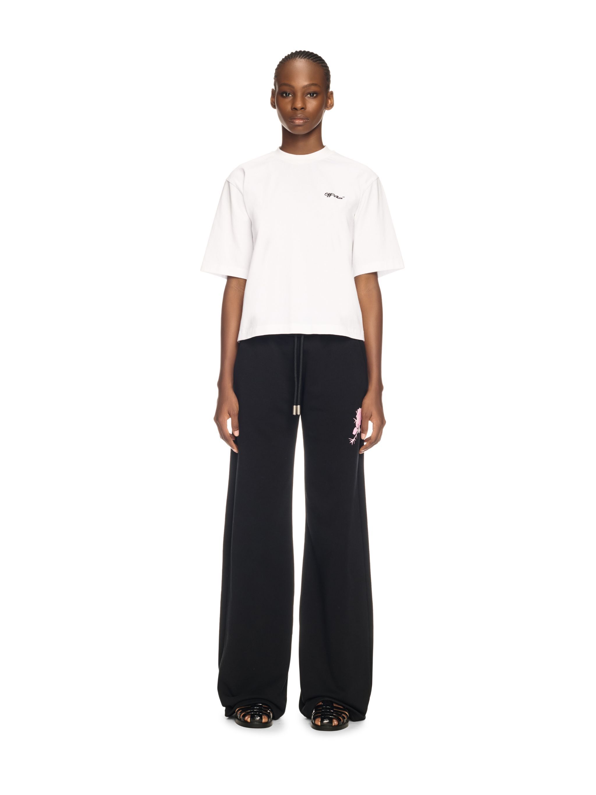 OFF WHITE Embr Script Boxy Tee WHITE OWAA124S25JER004