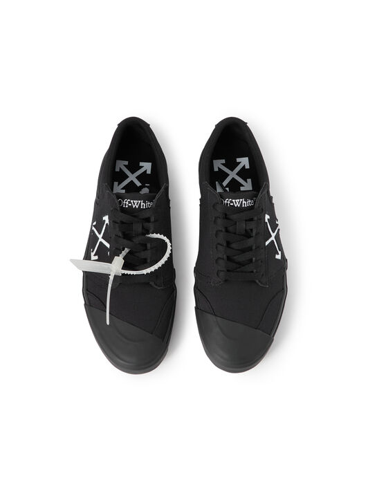 OFF WHITE Vulcanized Undercut Sneakers BLACK - WHITE OMIA2A2F25FAB001