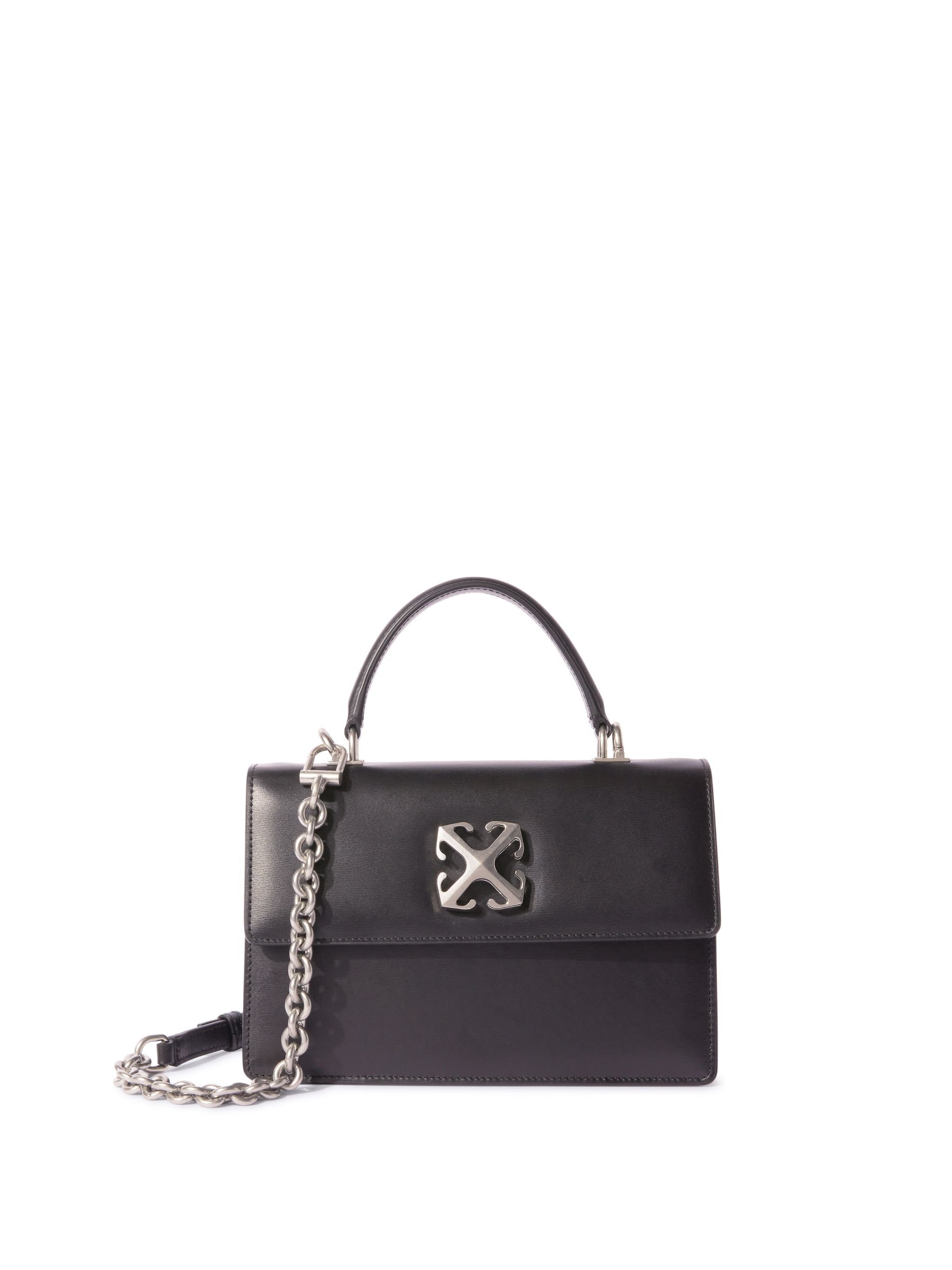 OFF WHITE Jitney 1.4 Top Handle Chain BLACK OWNP050C99LEA001