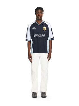 OFF WHITE Royal Team Soccer T-shirt NIGHT SKY 44MAD013S26J002