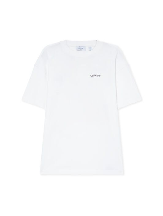 OFF WHITE Arrow Glowing Flower T-shirt White-Night Sky 2AA089S26JER002