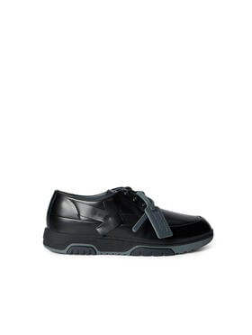 OFF WHITE Derby Leather Shoes BLACK - BLACK OMIY002F25LEA001