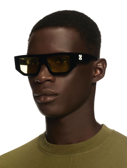 OFF WHITE Vancouver Sunglasses BLACK OERI13FC99PLA001