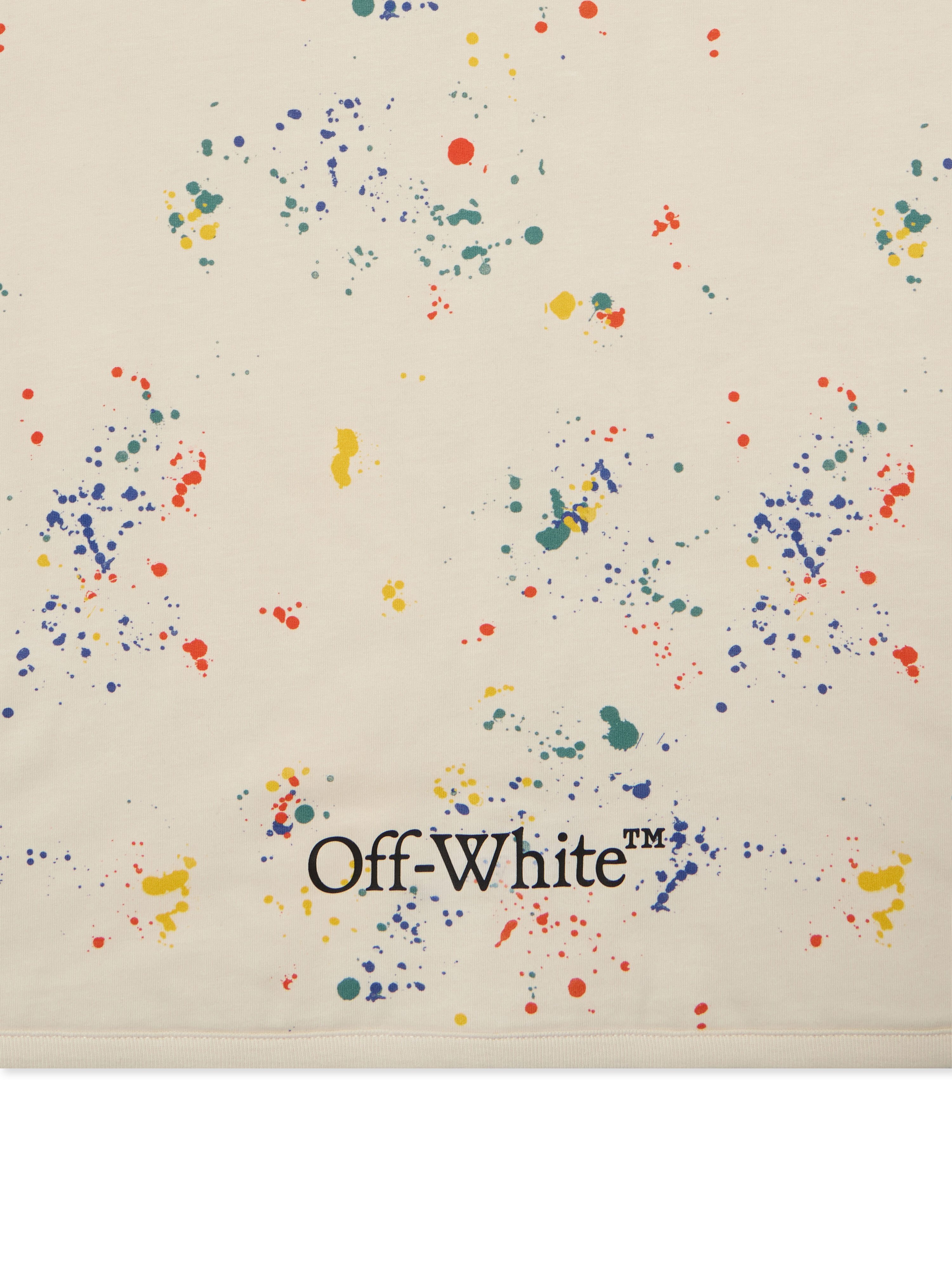 OFF WHITE Splat Blanket LIGHT GREY - MULTICOLOR OBXT001F25JER001