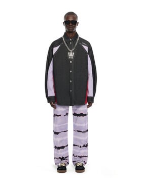 OFF WHITE Color Block Military Overshirt BLACK 44MES01DZ26F001