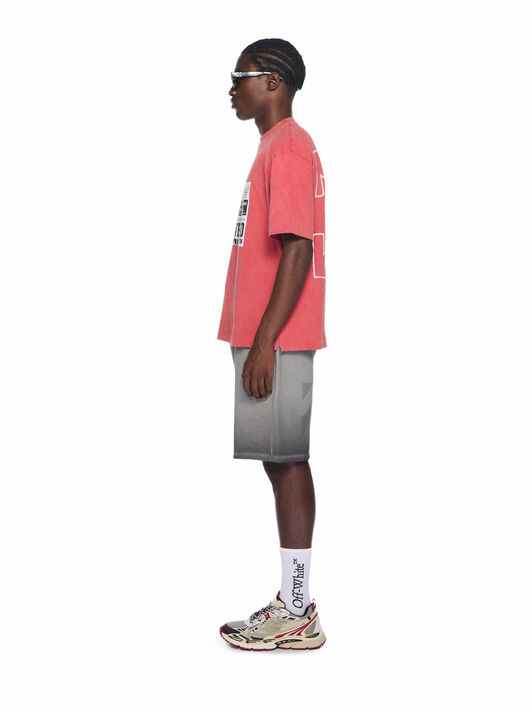 News Outl Arrow Skate Logo Tee OFF WHITE News Outl Arrow Skate Logo Tee VINTAGE CHILI PEPPER - WHITE OMAA120F25JER009