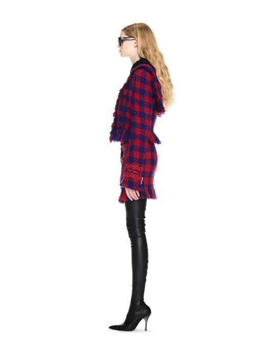 Vichy Fransen Minirock OFF WHITE Vichy Fransen Minirock ROT OWCU002F24FAB001