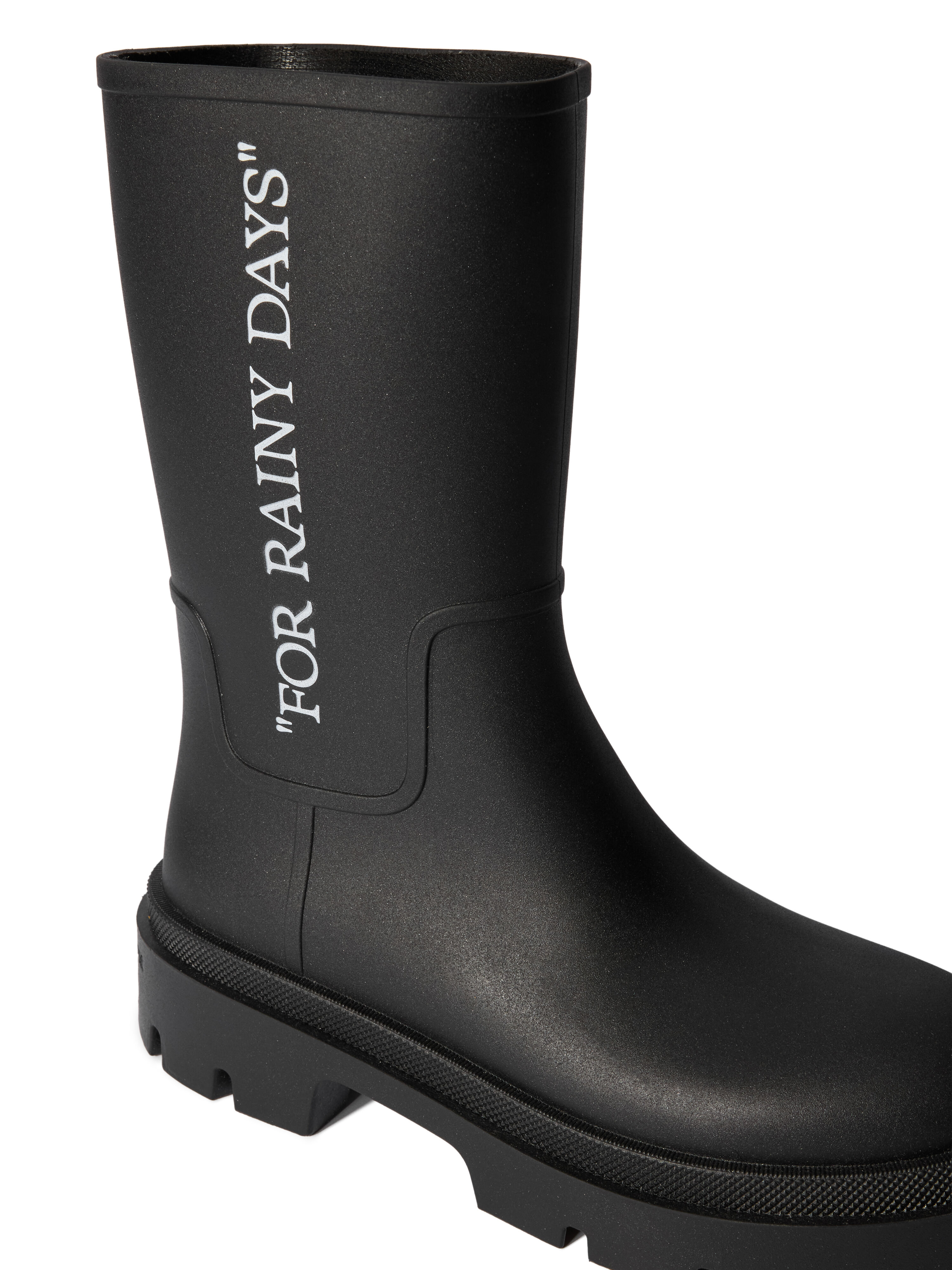 OFF WHITE Reboot Rainy Days Boots BLACK - WHITE OMIE00BC99MAT001