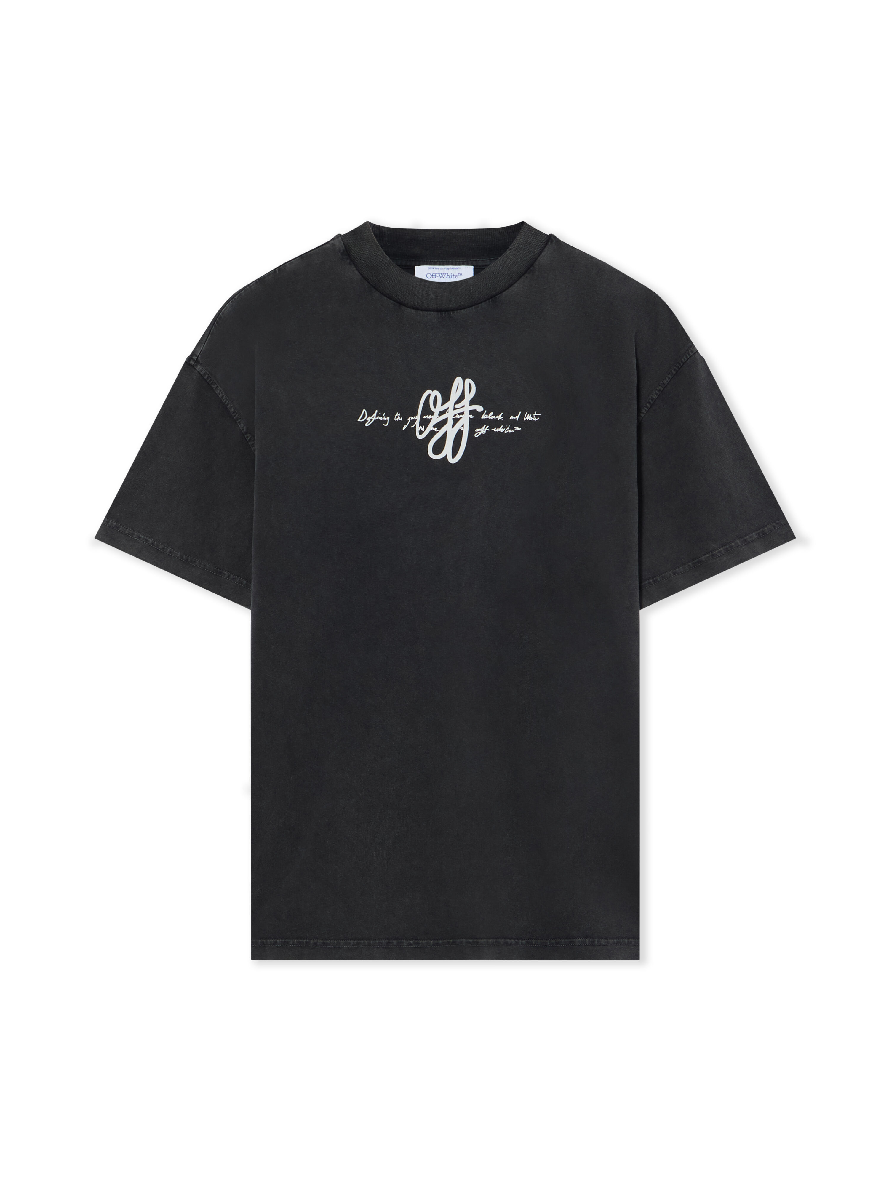 Stroke Regular T-Shirt OFF WHITE Stroke Regular T-Shirt Fade Out Black White 2FA00440T
