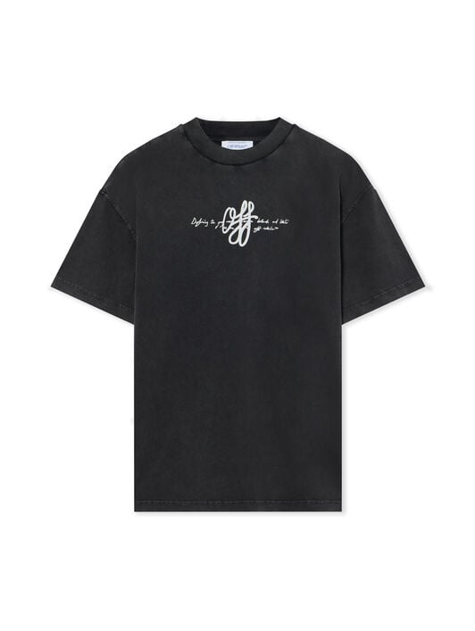 Stroke Regular T-Shirt OFF WHITE Stroke Regular T-Shirt Fade Out Black White 2FA00440T