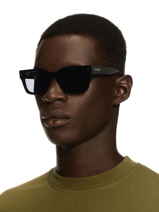 OFF WHITE Schwarz/Dunkelgraue Midland Sonnenbrille SCHWARZ OERI108C99PLA001
