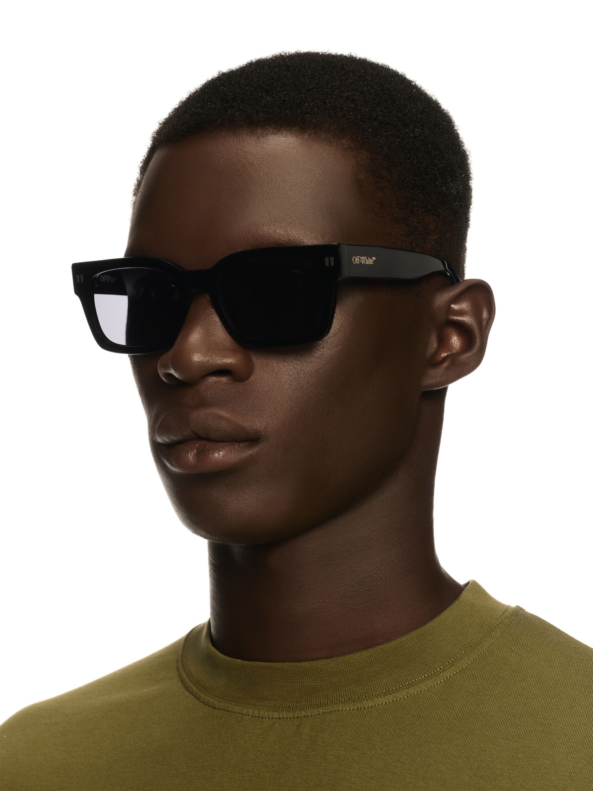 OFF WHITE Schwarz/Dunkelgraue Midland Sonnenbrille SCHWARZ OERI108C99PLA001