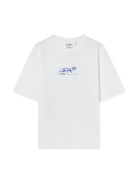 LAB L/AB Graffiti Diagonal T-shirt WHITE 44LABF26T085