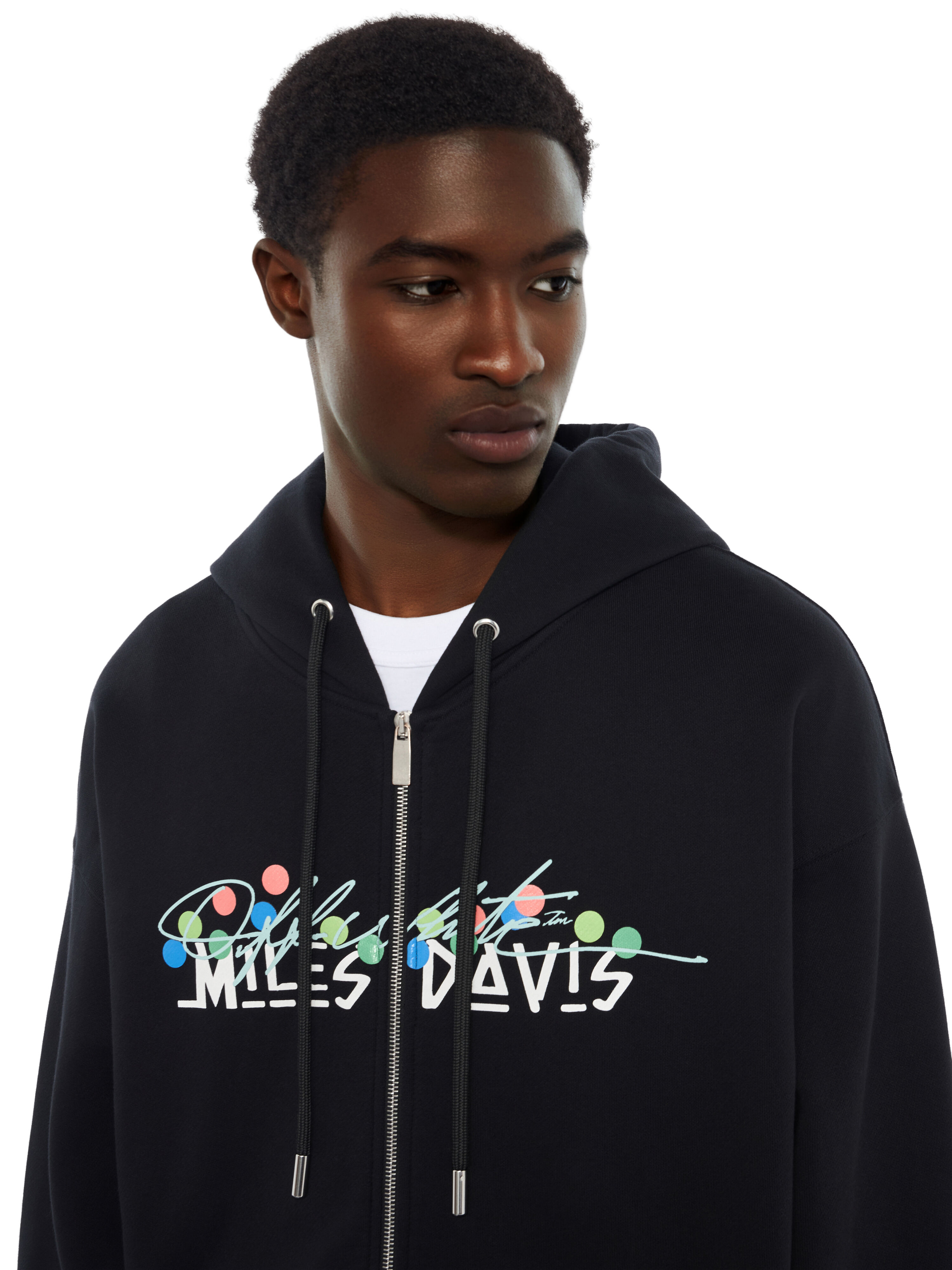 Miles Davis Certified Gold Skate Zip Hoodie OFF WHITE Miles Davis Certified Gold Skate Zip Hoodie BLACK 44MBE015W26F003