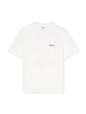 OFF WHITE Flower Vase Regular Logo Tee WHITE - BLACK OWAA089F25JER005