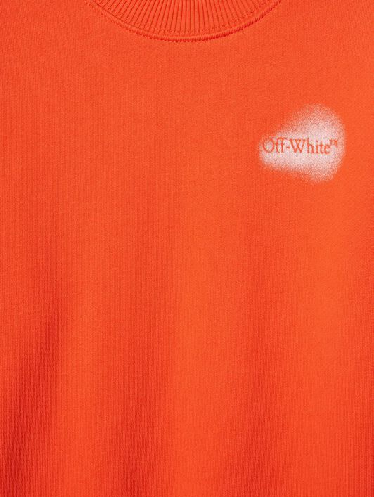 OFF WHITE Spray Arrow Sweatshirt ORANGE OBBA001S25FLE004
