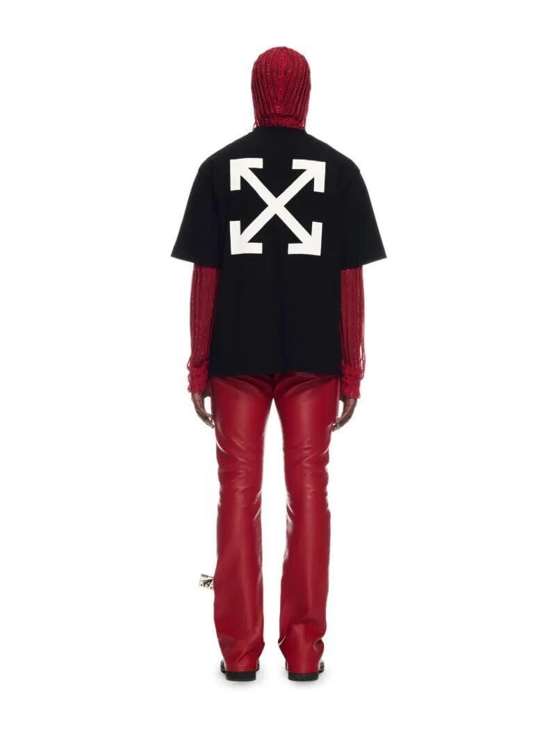 OFF WHITE Schwarzes Nana T-Shirt Mit Pfeil  OMAA120Z25JER002