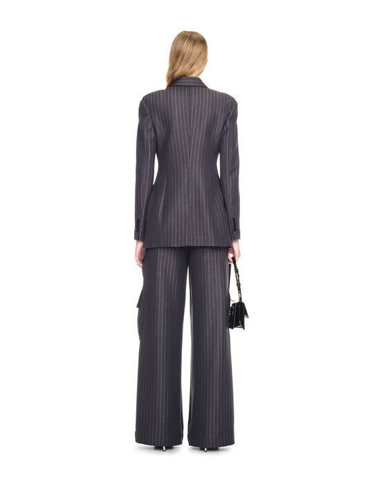 OFF WHITE PINSTRIPE TOYBOX CARGO PANT  OWCF017F24FAB002