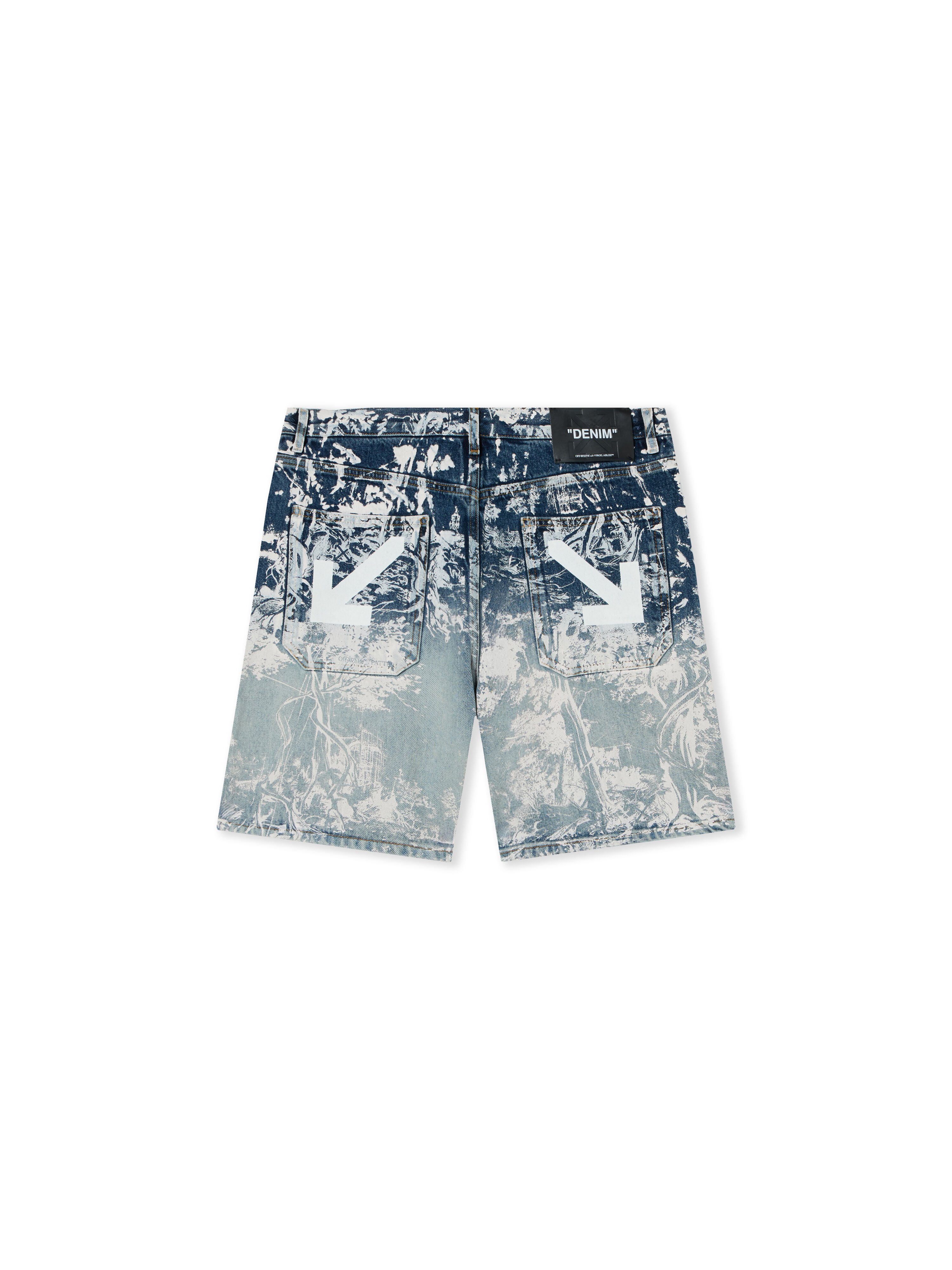 City Nature Shorts di Jeans OFF WHITE City Nature Shorts di Jeans OMBRE BLEACH BLUE 44MYC02CF26D002