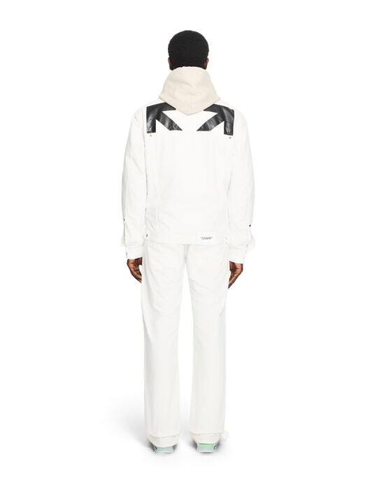 OFF WHITE Half Arrow Slim Relaxed Pants WHITE 44XCE04JS26F001