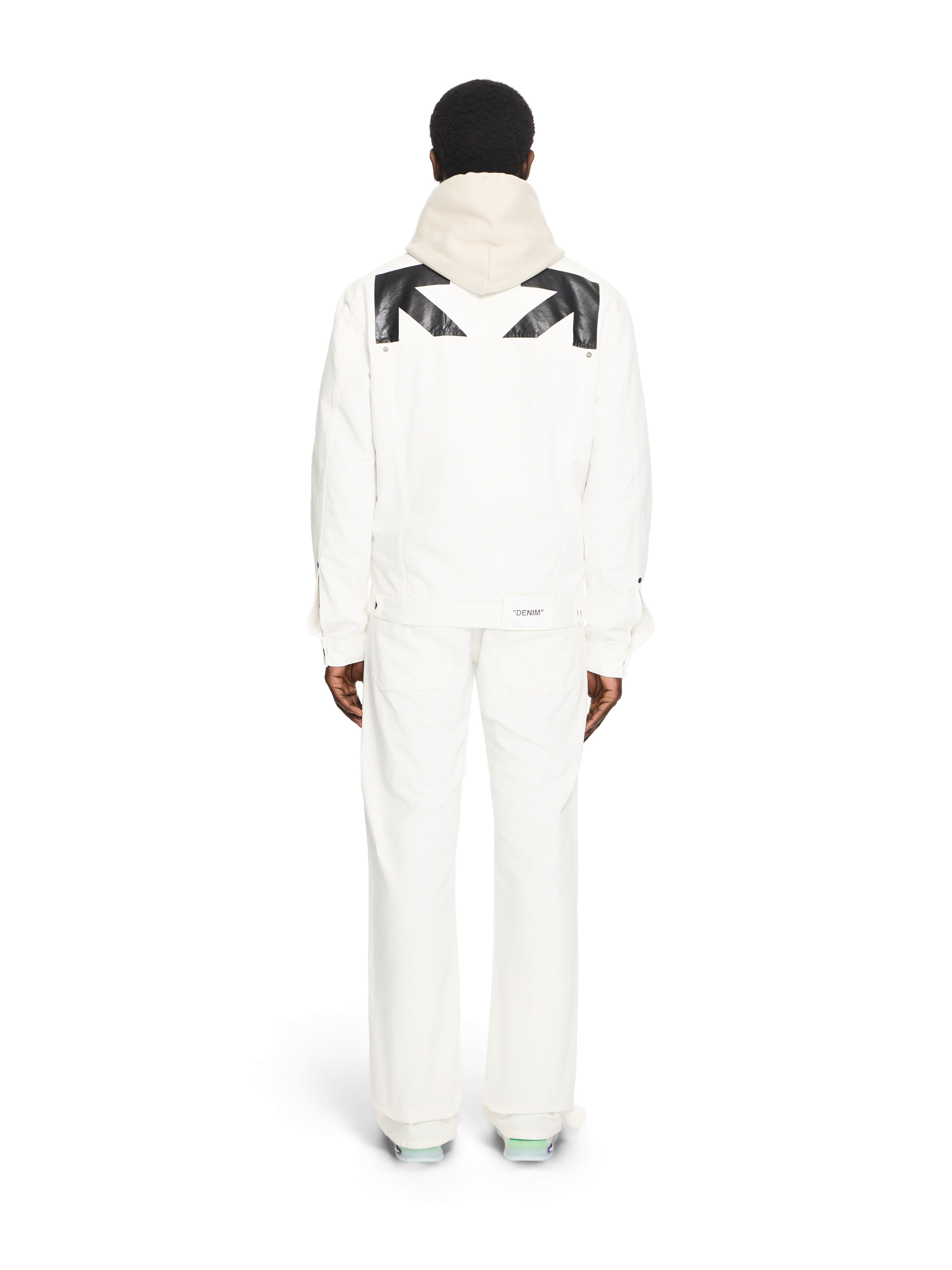 OFF WHITE Half Arrow Slim Relaxed Pants WHITE 44XCE04JS26F001