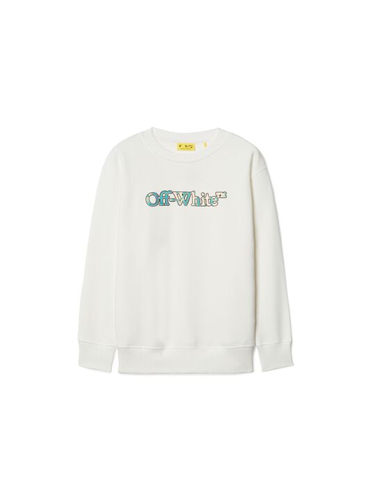 OFF WHITE Big Bookish Sweatshirt WHITE OGBA001S25FLE001