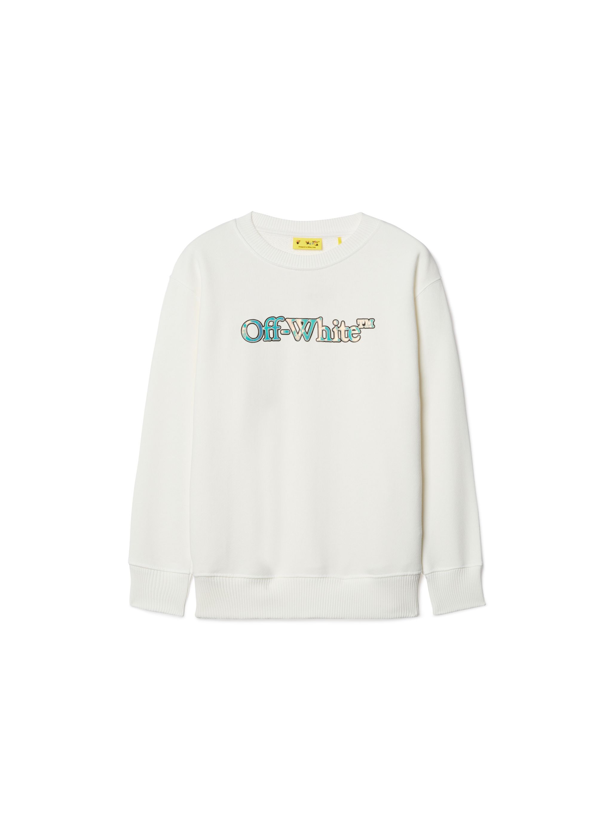 OFF WHITE Big Bookish Sweatshirt WHITE OGBA001S25FLE001